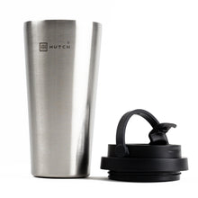 Stainless Steel Travel Coffee Mug - Black Lid (500mL)