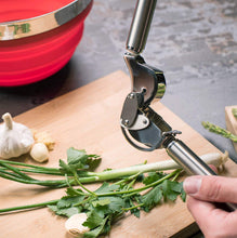 Moda Stainless Steel Garlic Press with Auto Scraping Bar