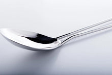 Solid Serving Spoon with Bowed Twin Wire Handles