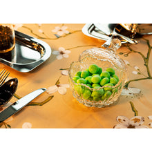 Glass Storage Box Glass Spherical Shape with Lid