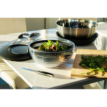 24CM Plastic Salad Spinner With 28.5CM S/S Storage Bowl and Cover