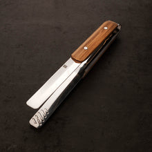 Stainless Steel BBQ Tongs Rivetted with Wood Handle