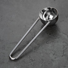 Polished Double Wall Stainless Steel Espresso Cup with Saucer (3 oz.) + Coffee Measuring Spoon (10.5cm)