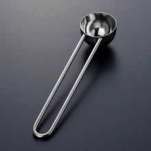 Polished Double Wall Stainless Steel Espresso Cup with Saucer (3 oz.) + Coffee Measuring Spoon (14cm)