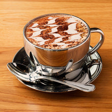 Polished Double Wall Latte Cup & Saucer (12oz)