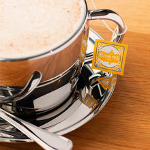 Polished Double Wall Latte Cup & Saucer (12oz)