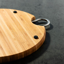 Mezzaluna Chopper (17.5cm / 6.9 in ) with Bamboo Board (Ø24cm / 9.5 in)