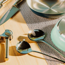 Salad Serving Set with Solid Curved Handle