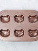 Nonstick Baking Tin (6 Pig head cavities)