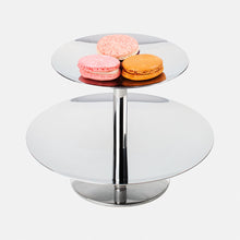 2-Tier Stainless Steel Tiered Serving Stand