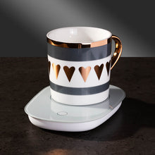Cup Warmer with Coffee Mug Set (Hearts)