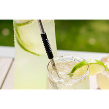 Set of 4, Stainless Steel Straw with Silicon Flex and Cleaning Brush