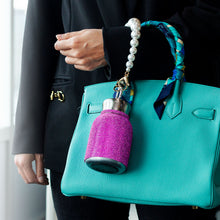 Rhinestone Vacuum Drinking Bottle - Rose (300mL)