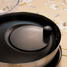 24CM Plastic Salad Spinner With 28.5CM S/S Storage Bowl and Cover