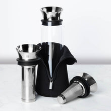 1L Glass Fridge Carafe with Stainless Steel Coffee & Tea Filters