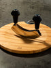 Mezzaluna Chopper (14cm / 5.5 in) with Bamboo Board (Ø24cm / 9.5 in)