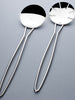 Salad Serving Set with Bowed Wire Handles