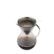 Glass Pour Over Coffee Brewer with Double Mesh Filter (600 ml) + Coffee Measuring Spoon (10.3cm)