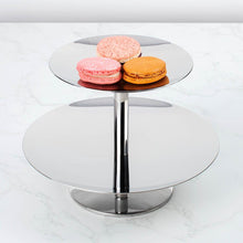 2-Tier Stainless Steel Tiered Serving Stand