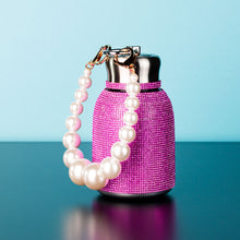 Rhinestone Vacuum Drinking Bottle - Rose (300mL)