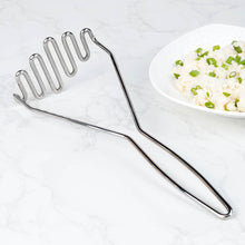 Zigzag Potato Masher with Solid One-Piece Bowed Wire Handle